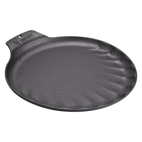 Outset Scallop Cast-Iron Grill and Serving Pan