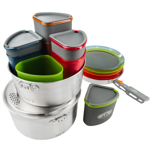 GSI Outdoors Glacier Stainless Camper Cookset