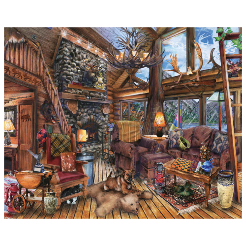 Springbok The Hunting Lodge 1,000-Piece Jigsaw Puzzle