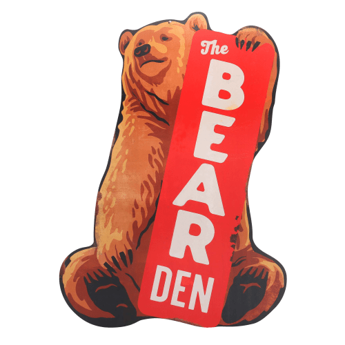 Open Road Brands Camp Bear Den Metal Sign