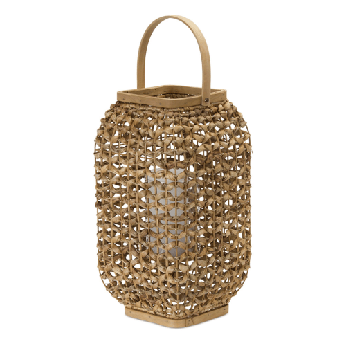 Melrose International Wicker Lantern