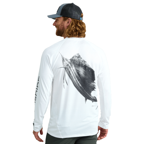 Huk KC Icon Marlin Graphic Long-Sleeve Shirt for Men