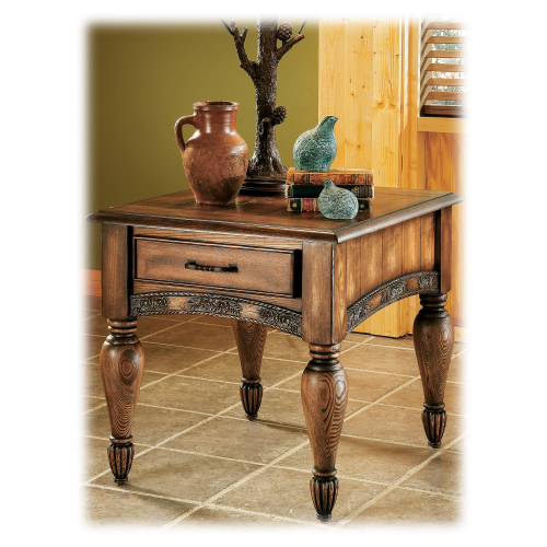 Modern of Marshfield Pine Cone Lodge Side Table