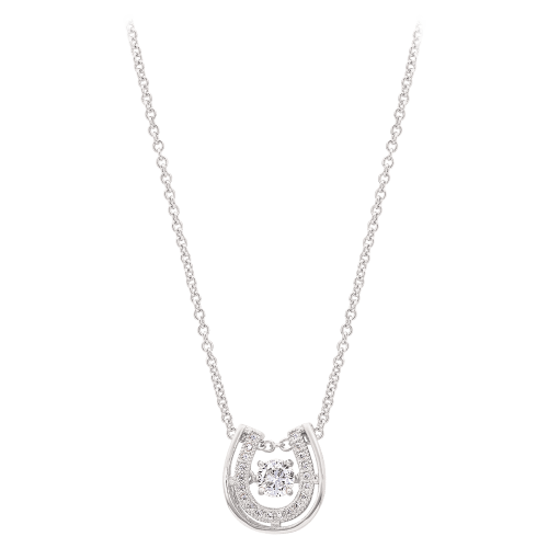 Montana Silversmiths Dancing with Luck Horseshoe Necklace