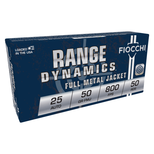 Fiocchi Shooting Dynamics .25 ACP 50 Grain Handgun Ammo