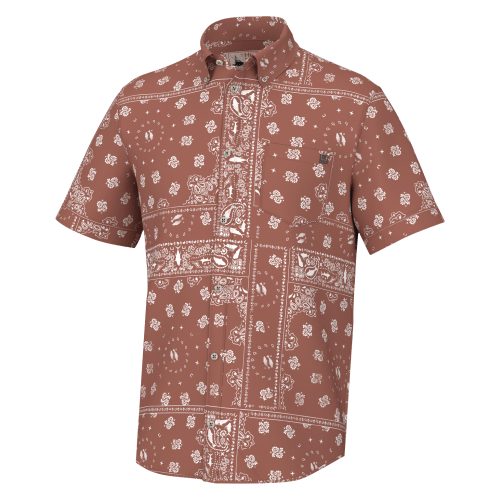 Huk Hukdana Kona Short-Sleeve Button-Down Shirt for Men