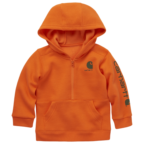 Carhartt Half-Zip Long-Sleeve Hoodie for Toddlers