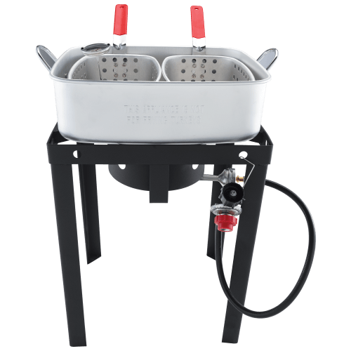 Bass Pro Shops 18-Quart Fish Fryer with Double Basket Set