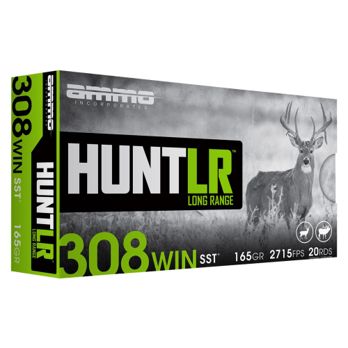 Ammo Inc Hunt LR .308 Win 165 Grain Centerfire Rifle Ammo