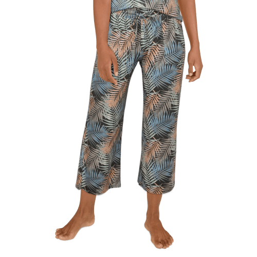 Natural Reflections Tropical Print Crop Pants for Ladies