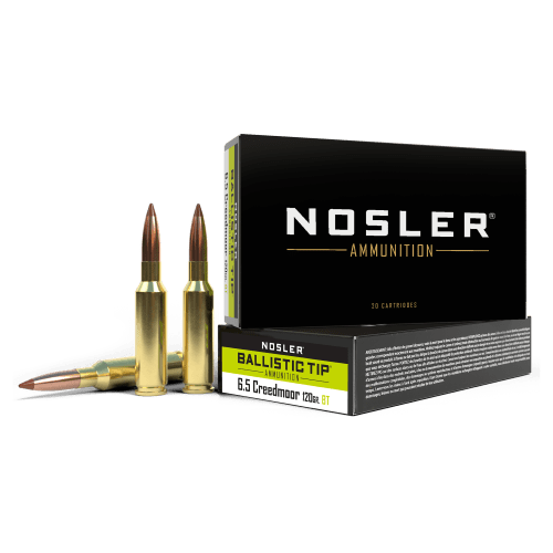 Nosler Ballistic Tip 6.5 Creedmoor 120 Grain Rifle Ammo
