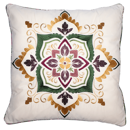 Donna Sharp Spice Postage Stamp Decorative Pillow