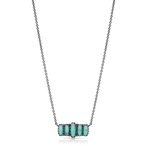 Montana Silversmiths Turquoise Quint Bar Necklace