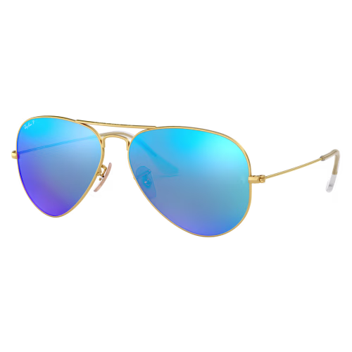 Ray-Ban Aviator RB3025 Flash-Mirror Glass Polarized Sunglasses