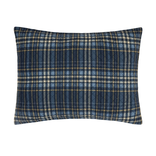 C&F Home Harvey Blue Plaid Standard Pillow Sham