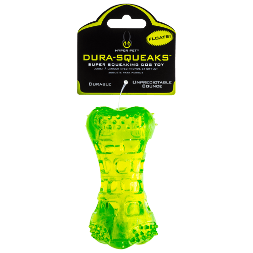 Hyper Pet Dura-Squeaks Bone Dog Toy