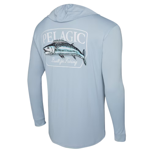 Pelagic Aquatek Wahoo'd Hooded Long-Sleeve Shirt for Men