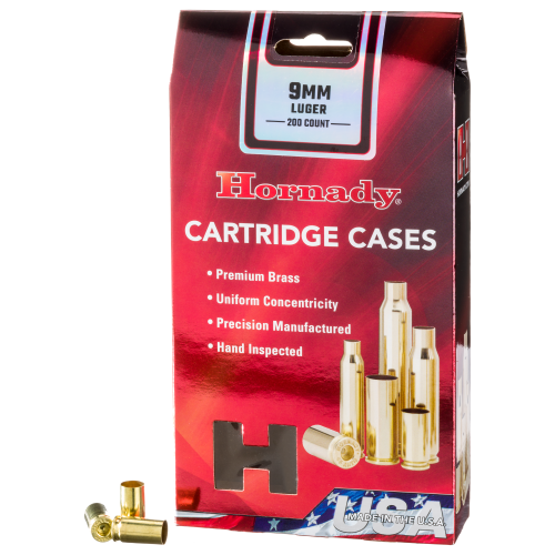 Hornady Unprimed Brass Pistol Cartridge Cases