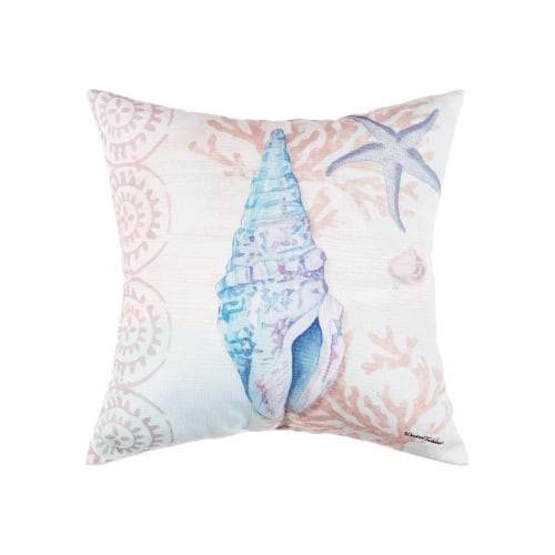 C&F Home Blue Shell Accent Pillow