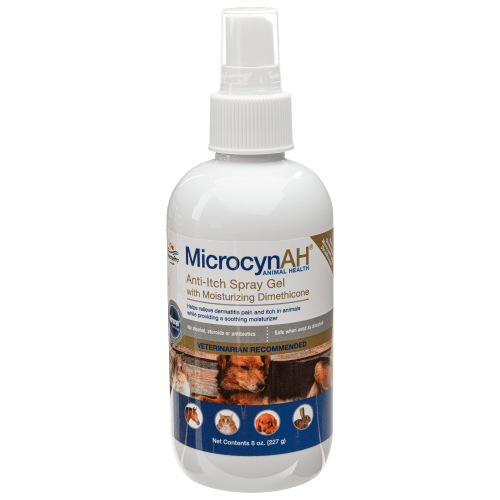 MicrocynAH Anti-Itch Spray Gel for Animals