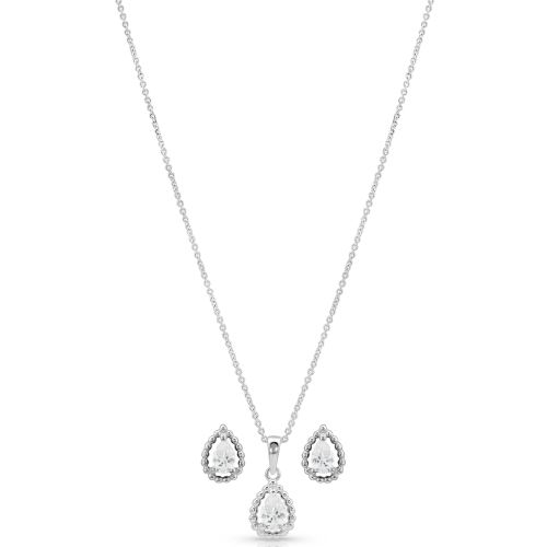 Montana Silversmiths Arctic Rain Necklace and Earrings Set