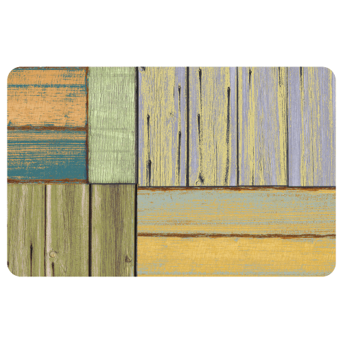 Bungalow Flooring FoFlor Patchwork Wood Accent Mat