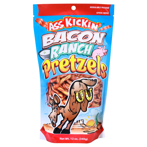 Ass Kickin' Bacon Ranch Pretzels