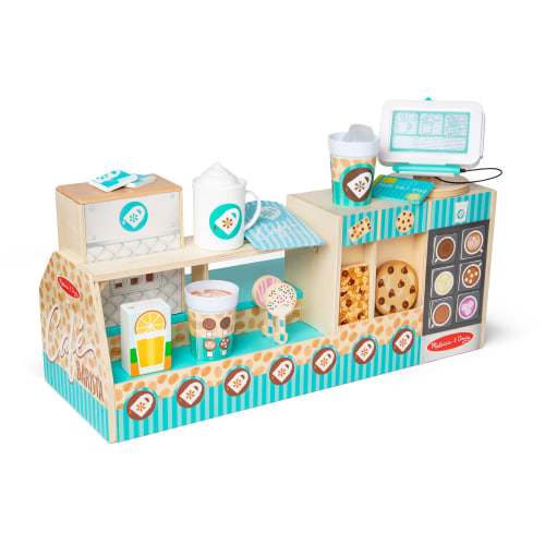 Melissa & Doug Cafe Barista Coffee Shop Play Set for Kids