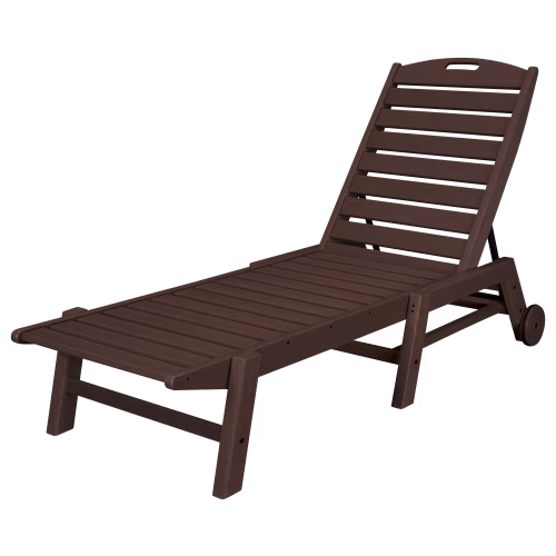 POLYWOOD Nautical Chaise with Wheels