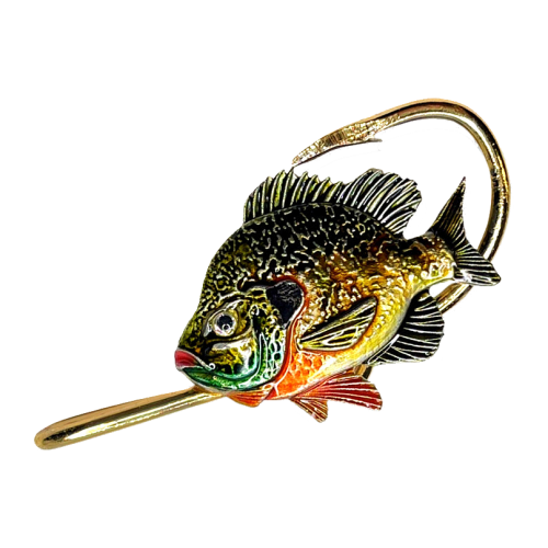 Hookits Bluegill Fishing Hook Hat Pin Clip