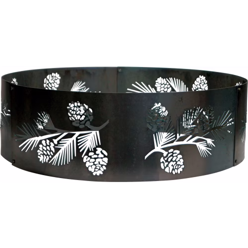 P&D Metal Works Pine Bough Campfire Ring