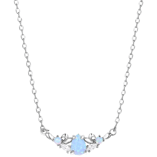 Montana Silversmiths Refined Grace Opal Crystal Necklace