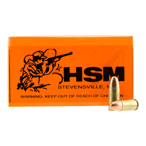 HSM Training 9mm Luger 124 Grain Handgun Ammo