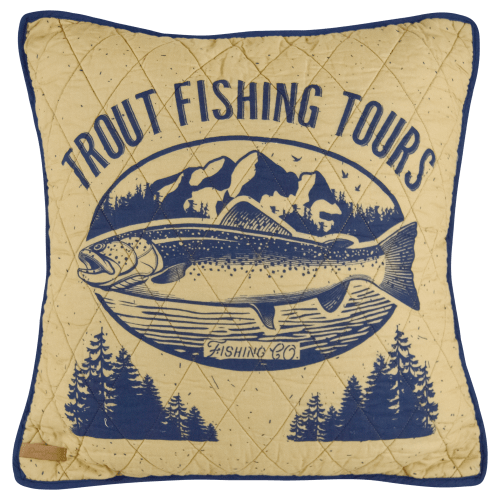 Donna Sharp Lakehouse Bedding Collection Trout Pillow