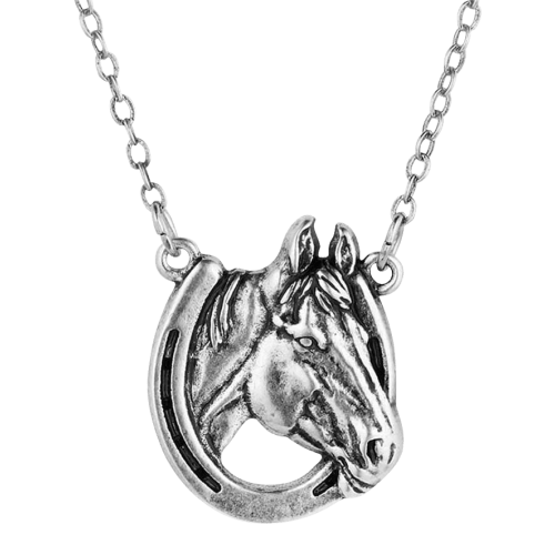 Montana Silversmiths Lucky Horse Head Pendant Necklace
