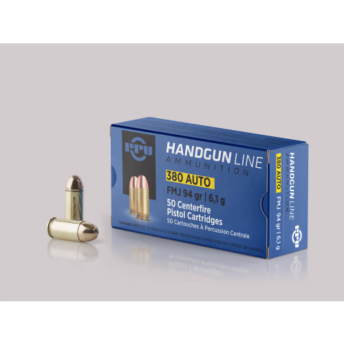 PPU Handgun .380 Auto 94 Grain FMJ Ammo