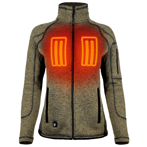 ActionHeat 5V Battery-Heated Jacket Sweater Jacket for Ladies