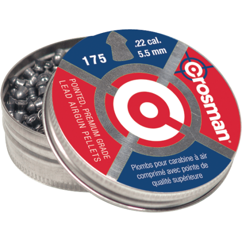 Crosman .22 Caliber Pointed Pellets 175-Count