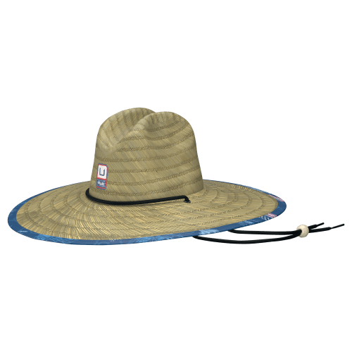 Huk Fish and Flags Straw Hat