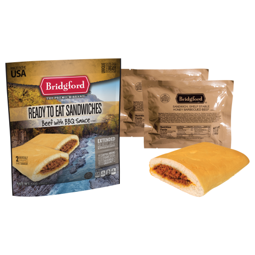 Bridgford Ready-to-Eat BBQ Beef Camp Sandwiches