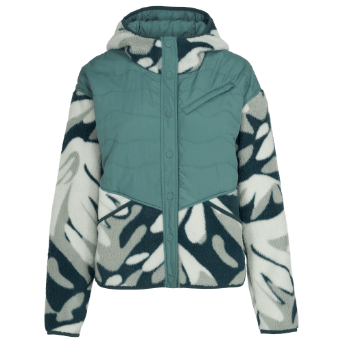 Ascend Orizaba Berber Fleece Hooded Snap Jacket for Ladies
