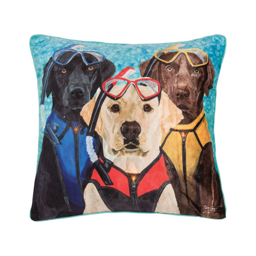 C&F Home Snorkel Dog LED Pillow