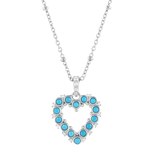 Montana Silversmiths Deepest Love Blue Crystal Necklace