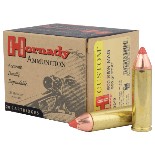 Hornady Custom .500 S&W Mag 300 Grain Flex Tip Pistol Ammo