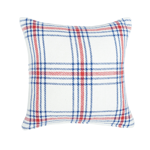 C&F Home River Rock Red and Blue Plaid Throw Pillow