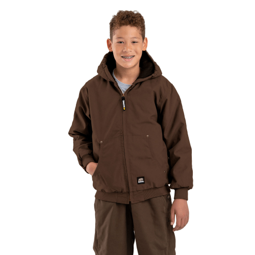 Berne Softstone Duck Hooded Jacket for Boys