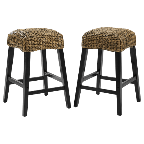 Crosley Edgewater 2-Piece Backless Counter Stool Set