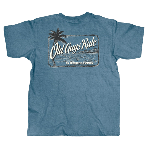 Old Guys Rule Vacation Palm Short-Sleeve T-Shirt for Men