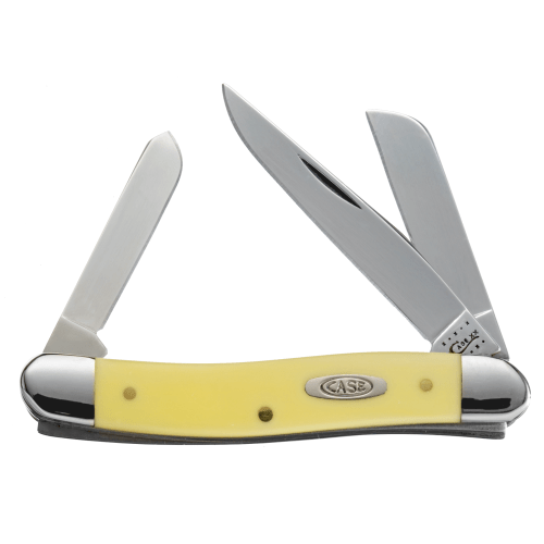 Case Medium Stockman Yellow Handle Pocket Knife