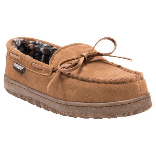 MUK LUKS Paul Printed Berber Suede Moccasins for Men